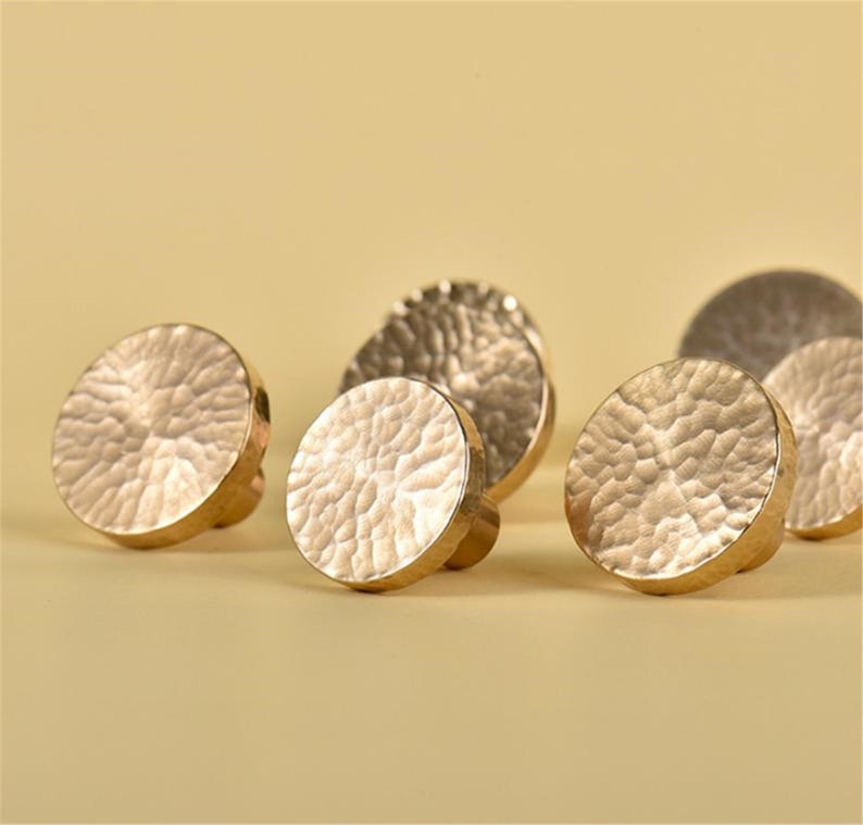 Small Modern Brass Knobs Knobs Simple Drawer Knobs Etsy