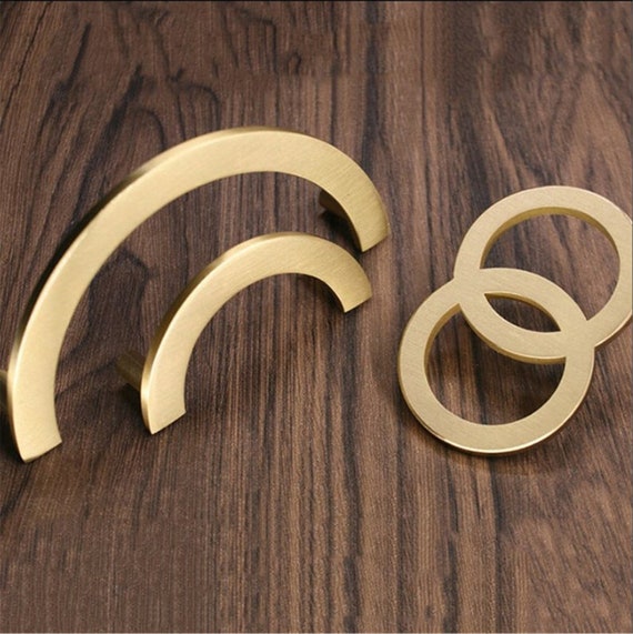1pc Hexagon Brass Cabinet Knob Drawer Pull Handle Cupboard Door Decor Crafts
