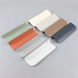 Colorful Invisible Drawer Pulls Concealed Pull Cabinet Hardware Modern Cabinet Pulls Wardrobe Pulls, Cupboard Pull Modern Decorative Handles