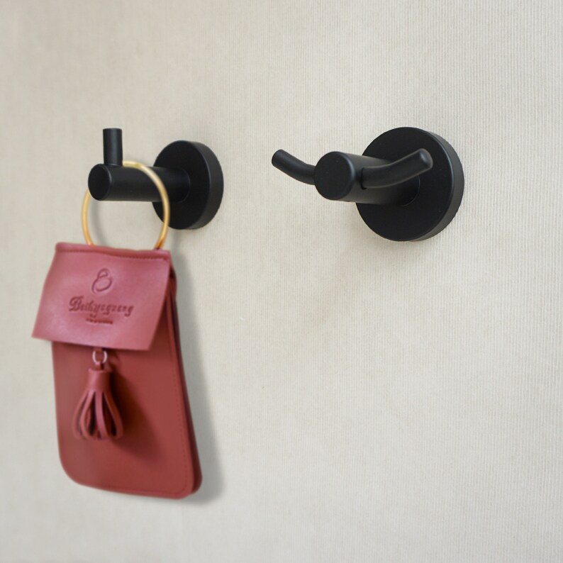 Black Wall Hooks Creative Wall Hooks Decorative Hooks Wall Etsy
