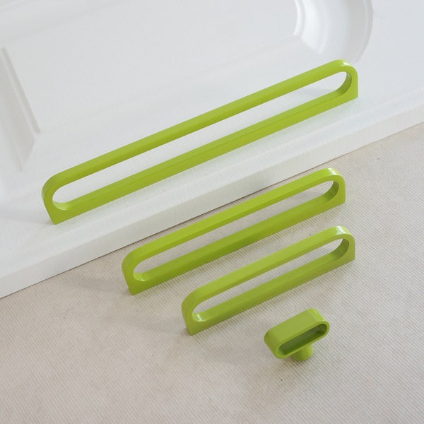 3.65' 5'' 7.56'' 12.6'' Green Dresser Knobs Drawer Pulls Handles Kitchen Hollow Cabinet Pulls Handle Knob White Wardrobe Handles