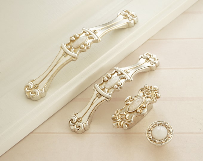 Vintage Style Dresser Knobs Pulls Drawer Knob Pull Handle Etsy