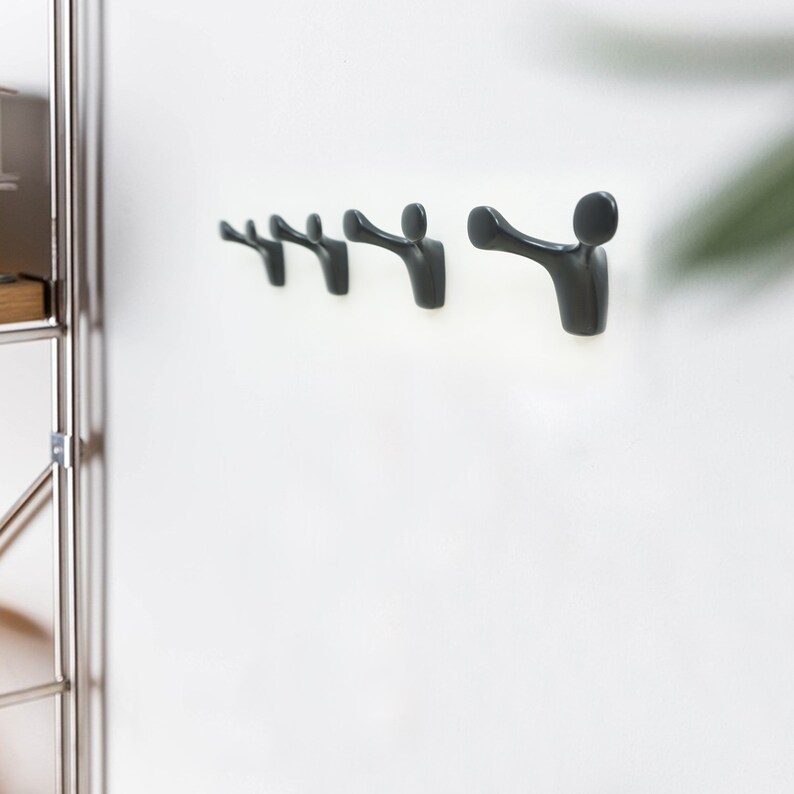 Black Wall Hooks Coat Hooks Bathroom Towel Hooks Kitchen Wall Etsy