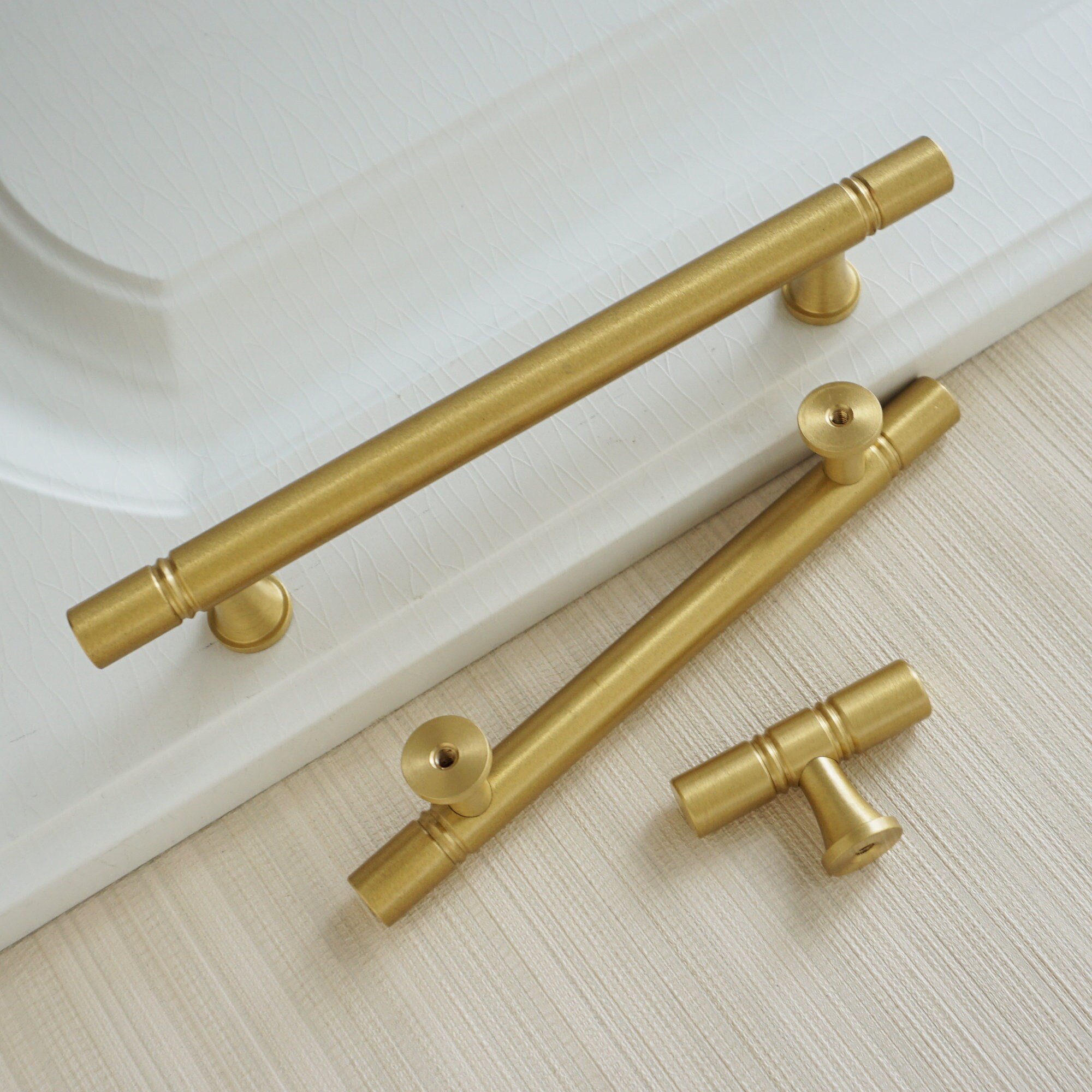 3.75'' 5'' Black Drawer Pulls Handles Brass Etsy
