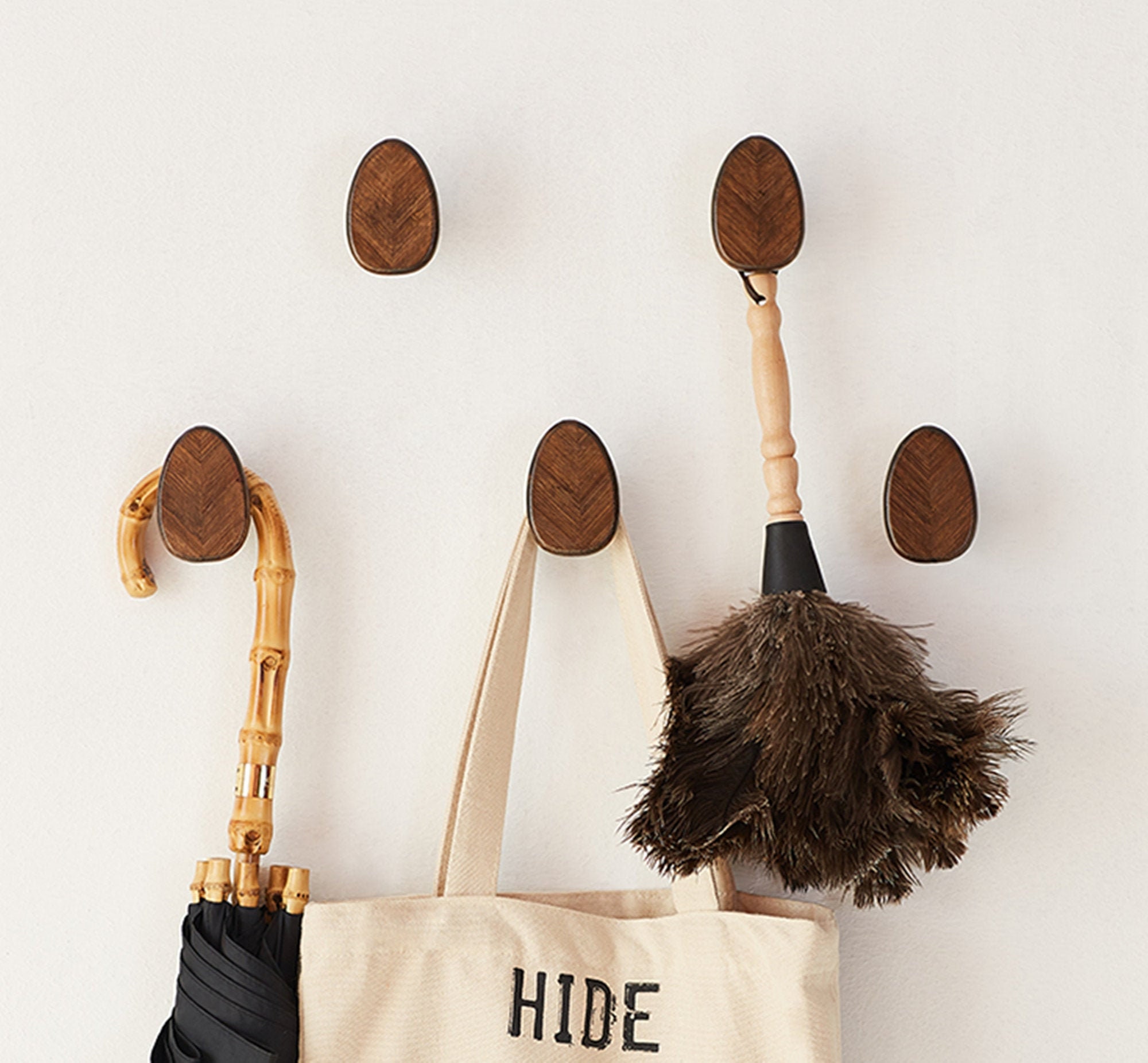 Solid Bamboo Wall Hooks Wood Hooks /Creative Wall Hooks / Etsy