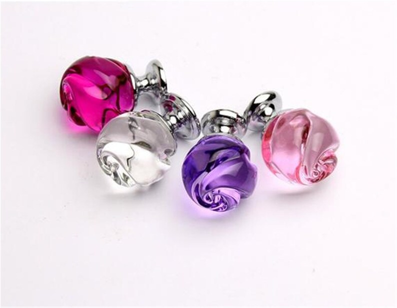 Flower Crystal Glass Knob Dresser Drawer Knobs Pull Cabinet Door
