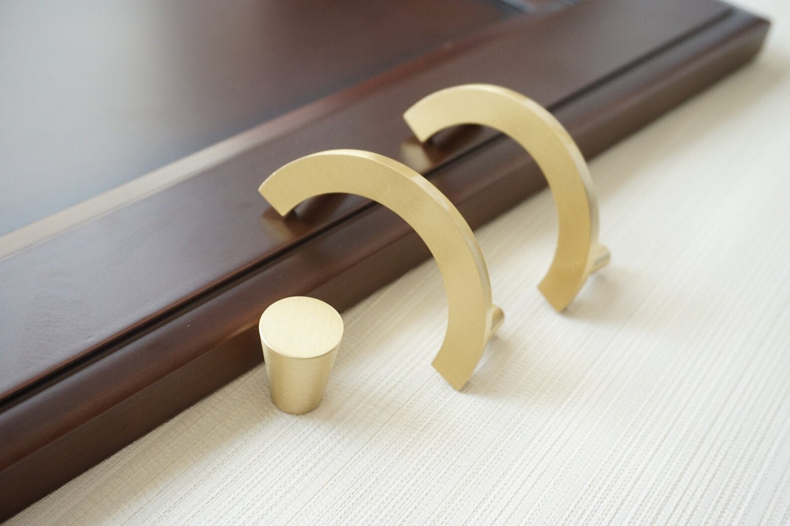 2444 Gold Messing Schubladengriffe Halbkreis | Etsy