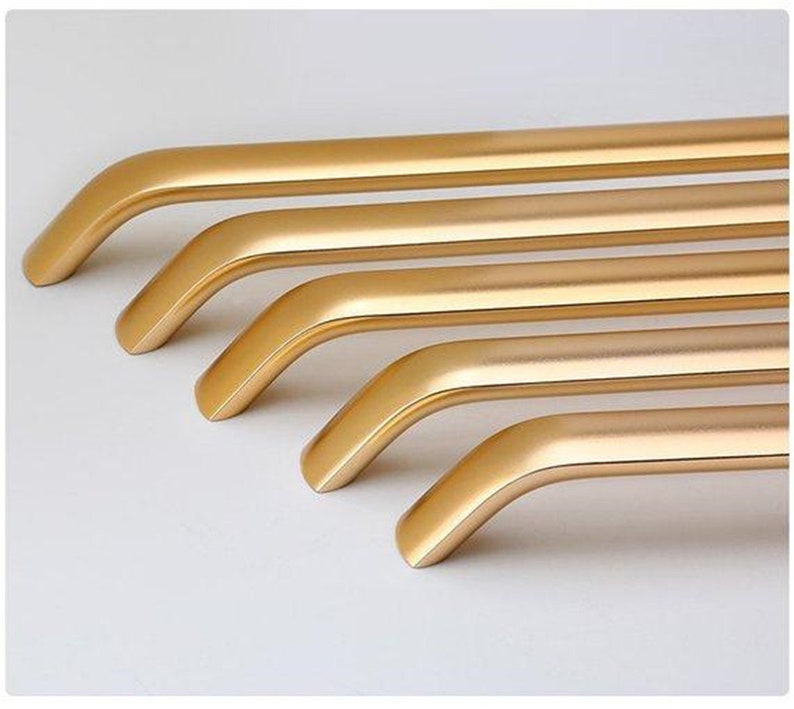3.78 5 6.3 7.55\u2018 8.8\u201c 11.3\u201c 12.6\u201c Gold Drawer Pulls DresserHandles Kitchen Cabinet Handles Modern Cupboard Door Handle Decor288 320