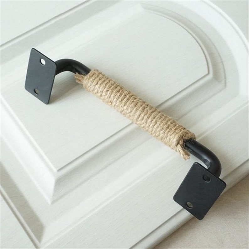 6.3'' 11.8 Hemp Rope Kitchen Pull Handle Etsy