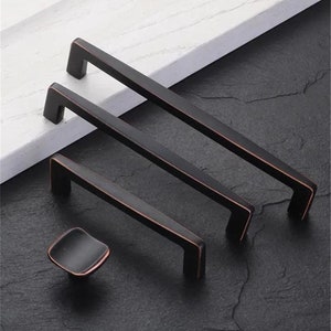 3.78" 5" 6.3" Oil Rubbed Bronze Drawer Pulls Kitchen Pulls Cabinet Door Handles Knob Dresser Knobs Handles Furniture Hardware 96 128 160 mm