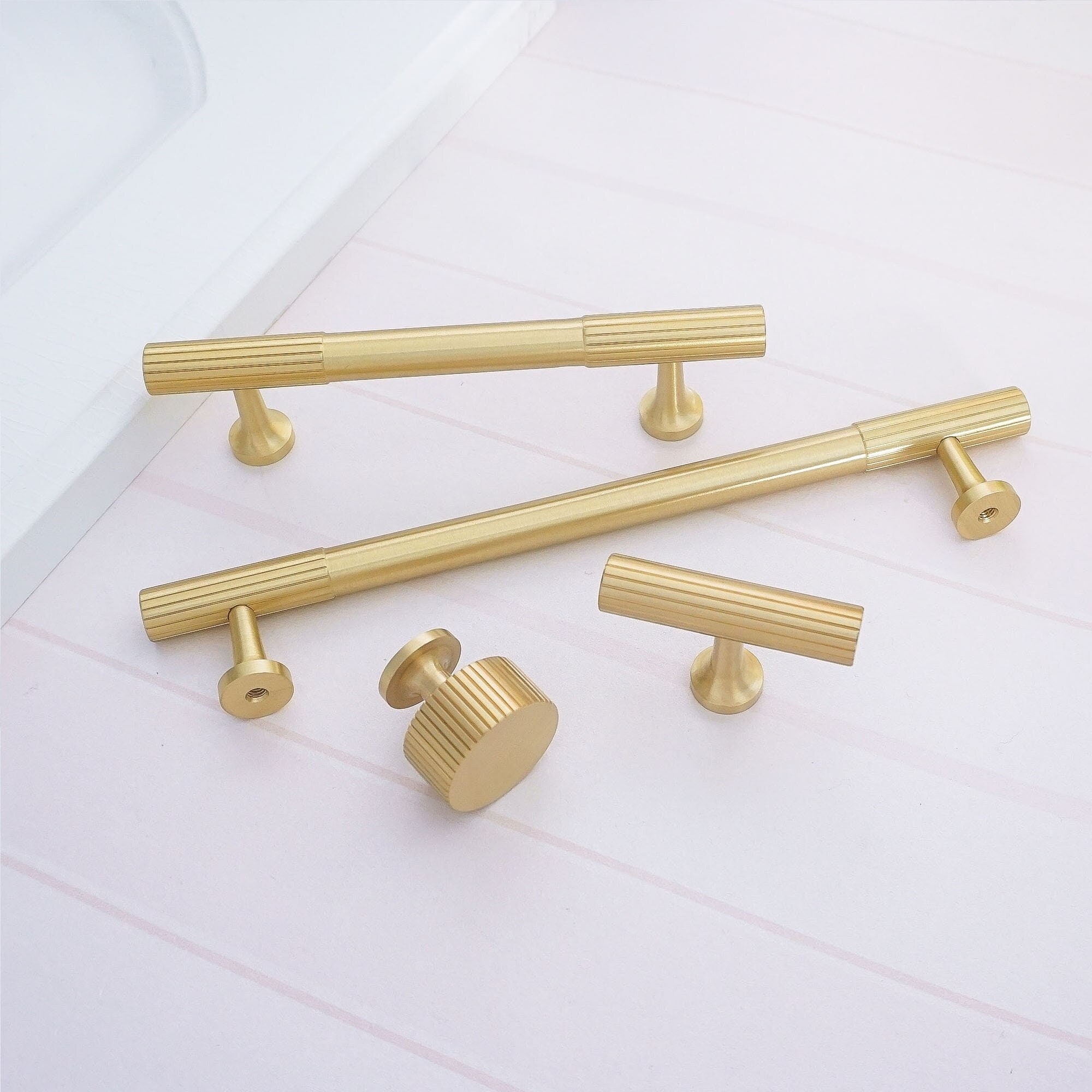 Home & Hobby 3.78 5'' 6.3'' Brushed Black Drawer Handles Knobs Dresser