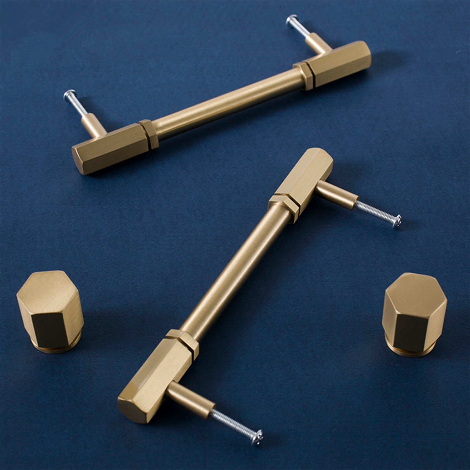 5'' Pure Copper Handles Drawer Pulls Handles Etsy