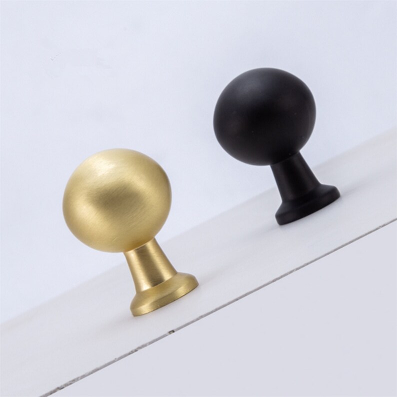 3.78 5 7.55 Brushed Brass Handles Etsy