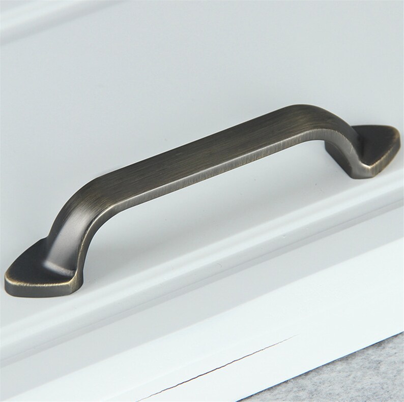 3 78 5 Black Brass Drawer Handles Cabinet Pulls Antique Coffee Bronze Dresser Pulls Kitchen Cupboard Handle