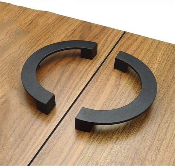 3.75'' 5'' 1pc Modern Black Drawer Pulls Knob Etsy