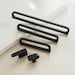 3.78'' 5'' 7.55'' 12.6'' Modern Cabinet Handles Knobs Hardware Black Drawer Pulls Dresser Knobs Kitchen Hollow Cupboard Handle Hardware 