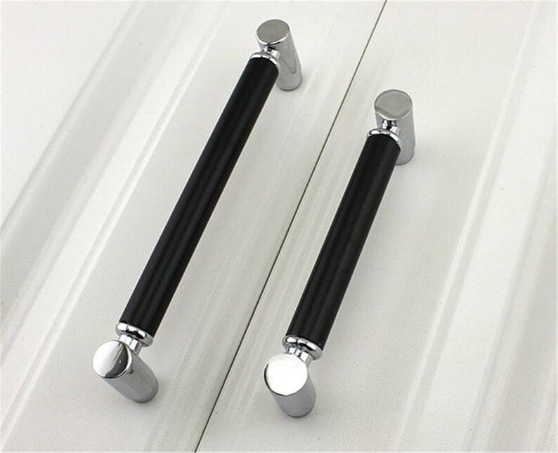 3 3/4 5 6.3 Black Silver Kitchen Etsy