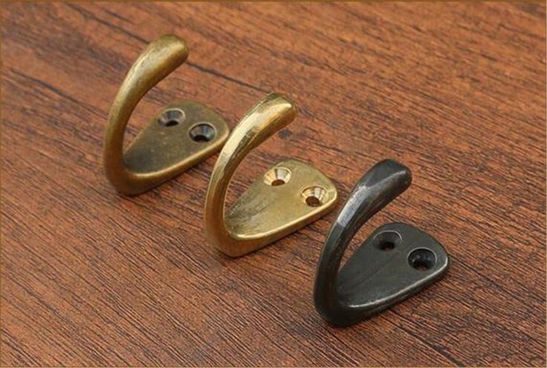 Small Hook Antique Bronze Black Simple Key Hook Coat Hook Etsy