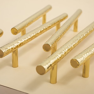 2.5"3.78''  5.0" 6.3“8.8" 12.6"Solid Brass Drawer Pulls Handles Cabinet Door Handle Knob Dresser Knobs Hammer grain Wardrobe Pulls