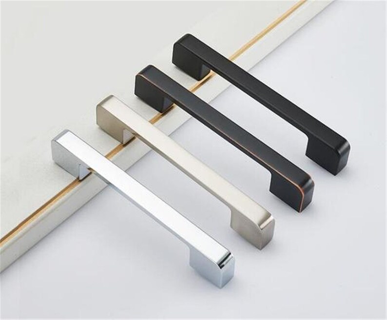 Matte Black Oil Rubbed Bronze Door Handle Pull Brushed Etsy