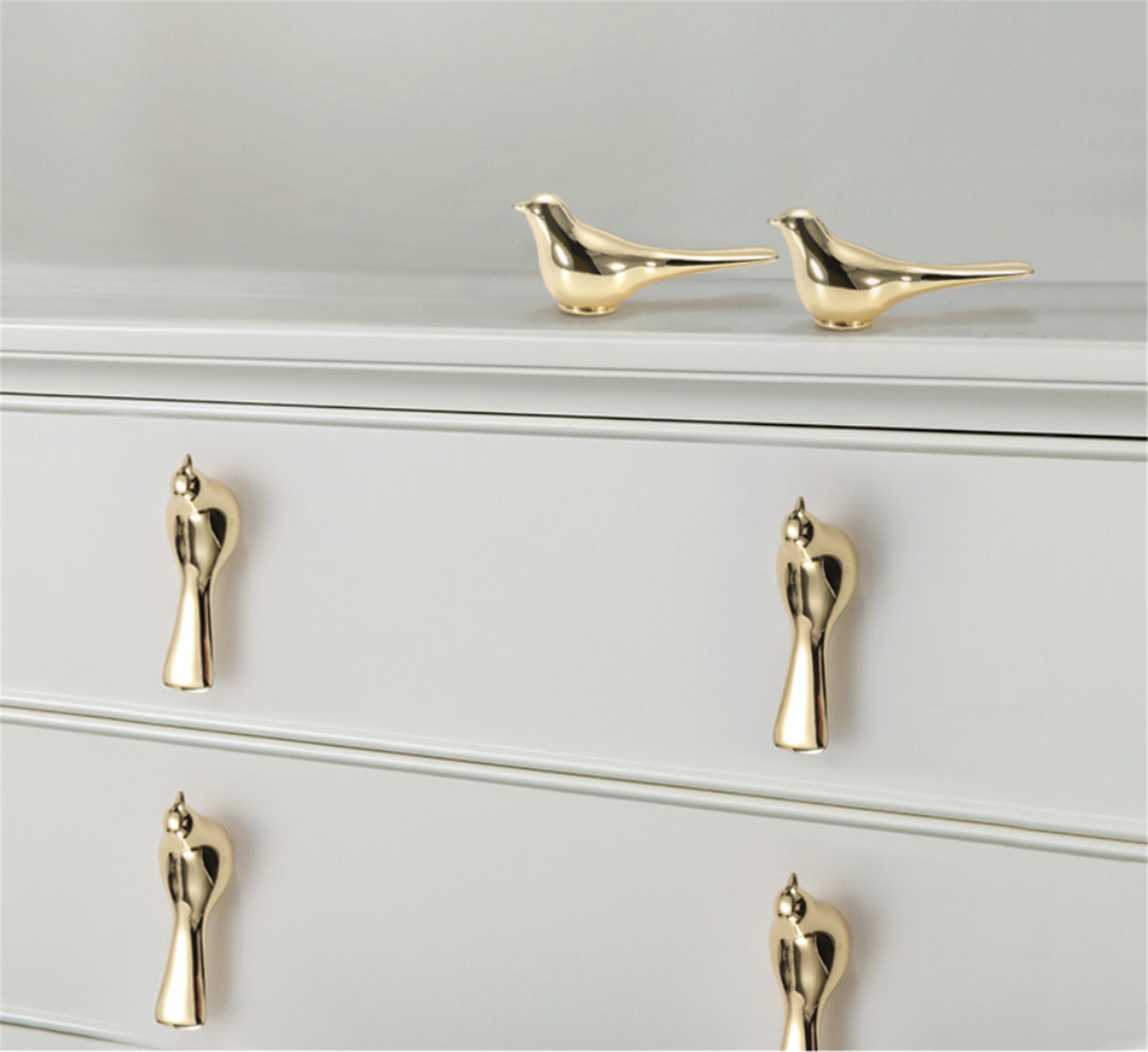 Perillas de latón de oro brillante exquisitas perillas de | Etsy