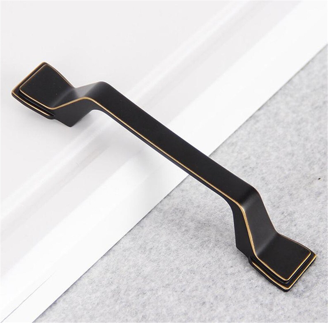 3.75'' 5'' Brass Black Drawer Pulls Handles Etsy