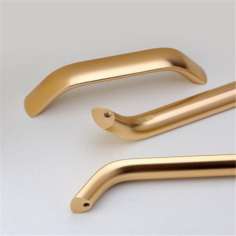 3.78 5 6.3 7.55\u2018 8.8\u201c 11.3\u201c 12.6\u201c Gold Drawer Pulls DresserHandles Kitchen Cabinet Handles Modern Cupboard Door Handle Decor288 320