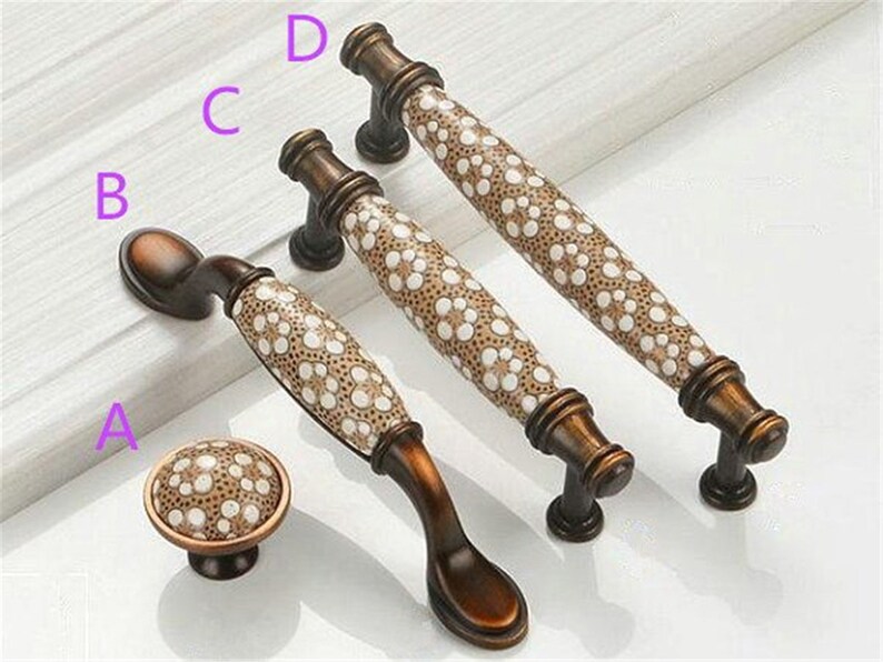 3.78'' 5'' Ceramic Drawer Pulls Door Etsy