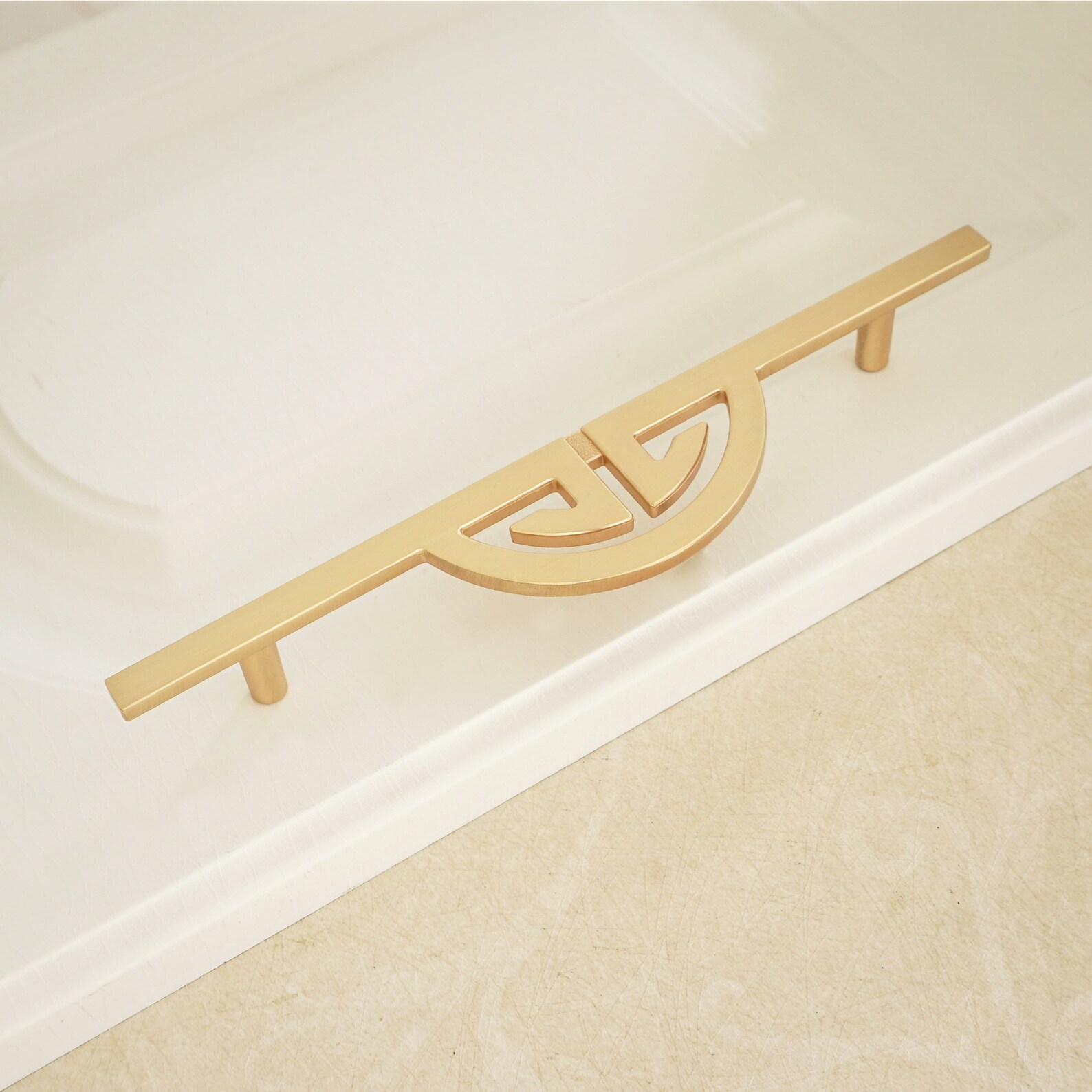 6.3'' Brushed Brass Door Handles Drawer Knobs Etsy