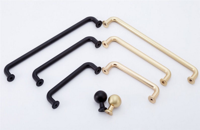 3.78 5 7.55 Brushed Brass Handles Etsy Australia