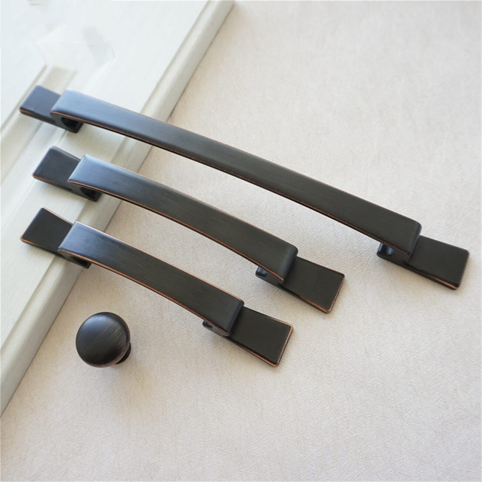 Black Copper Vintage Kitchen Pull Handles Knob Door Etsy