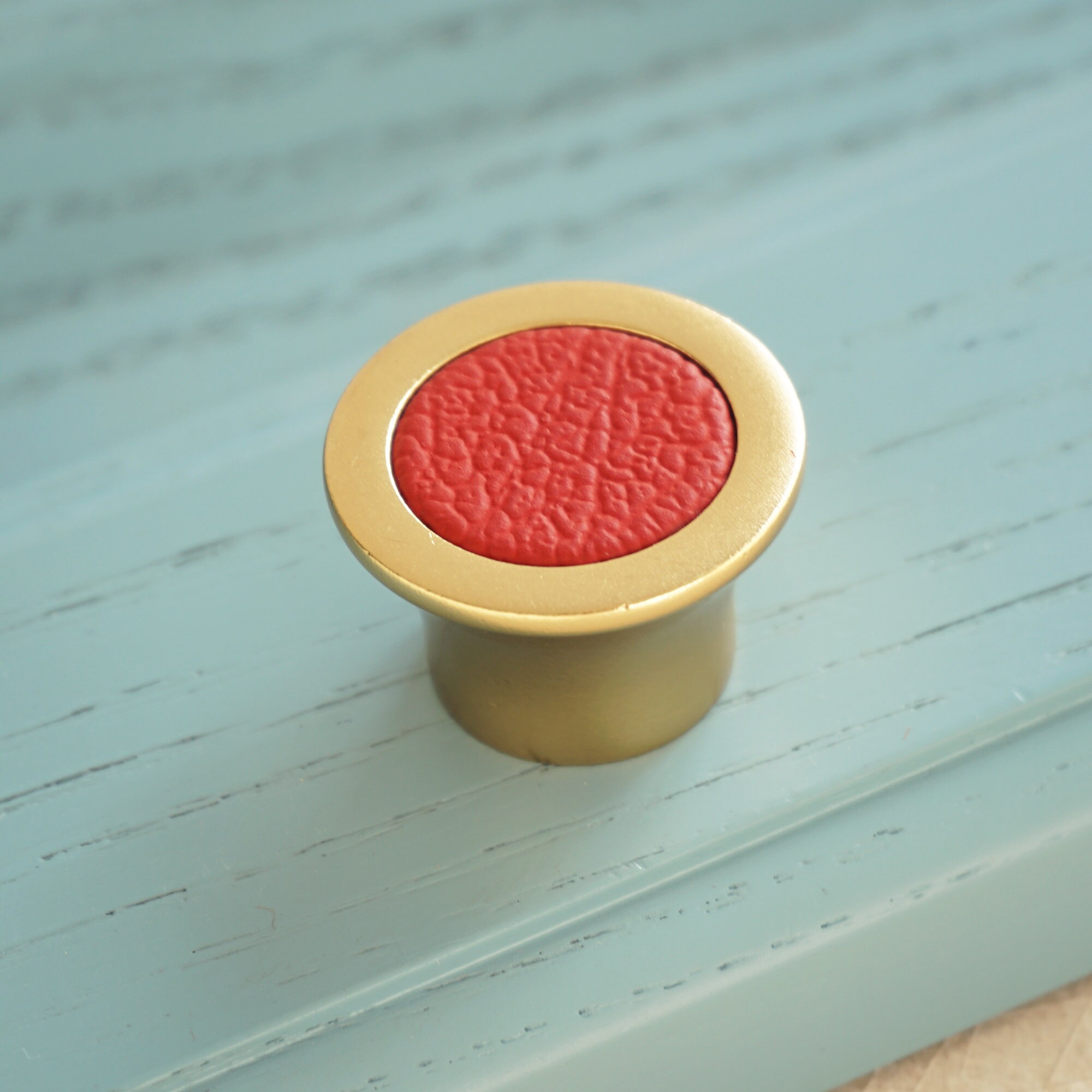 5'' 6.3 Solid Brass Drawer Pulls and knobs Red Etsy