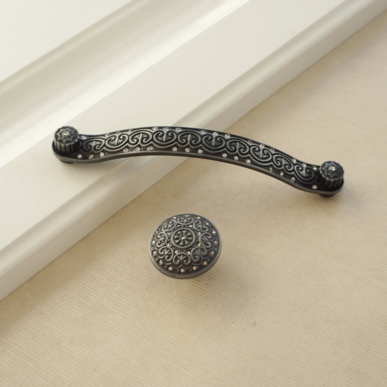 5'' 6.3 Black Dresser Handles Drawer Pulls Knobs Etsy