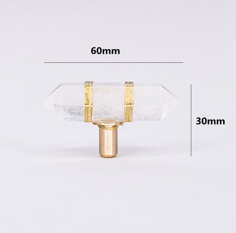 Crystal Stone Drawer Knobs Pull Brass T Bar Door Knobs Etsy