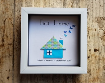 Cornice regalo origami per la nuova casa: prima casa, trasloco