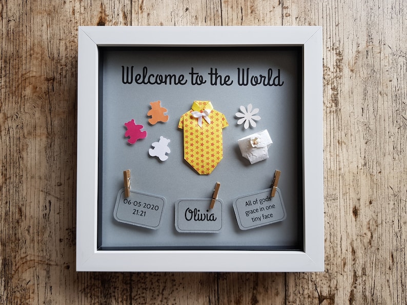 New Baby Girl Gift / Newborn Baby Frame image 1