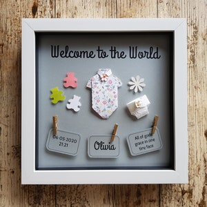 New Baby Girl Gift / Newborn Baby Frame image 2