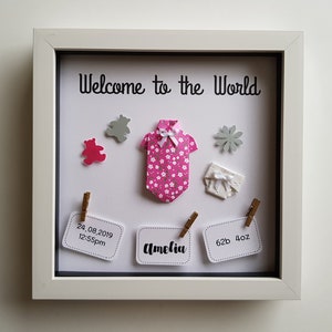 New Baby Girl Gift / Newborn Baby Frame image 6