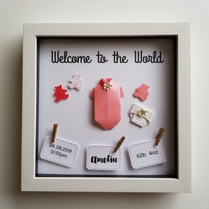 New Baby Girl Gift / Newborn Baby Frame image 5