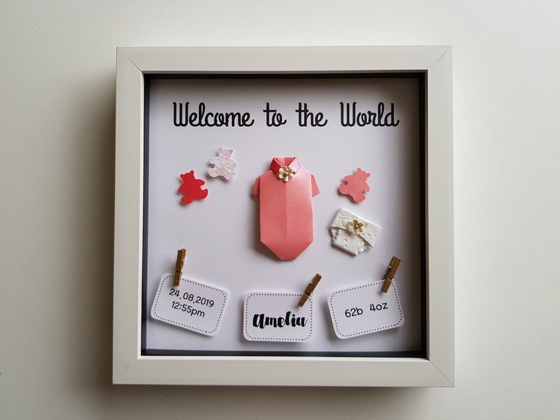 New Baby Girl Gift / Newborn Baby Frame image 5