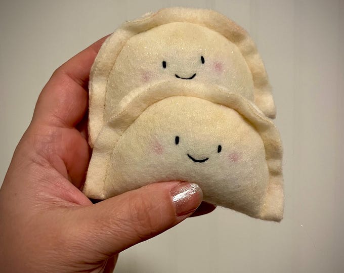 Dumpling Pillow, Kawaii Plush, Pierogi Throw Pillow, Foodie Gift ...