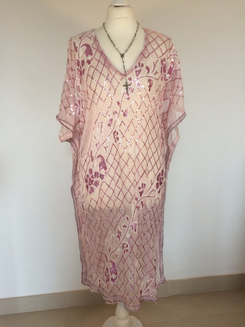 Boho Long Festival Top Boho Top Boho Beach Kaftan,Boho Party Blouse,Boho Sequinned Long Top Boho Vintage Party Top Boho Silk Summer Top