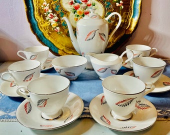 1950s Royal Standard Coffee set including Coffee pot