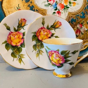 Vintage Royal Standard China Wheatcroft Roses series No.6 &#39;Peace&#39;