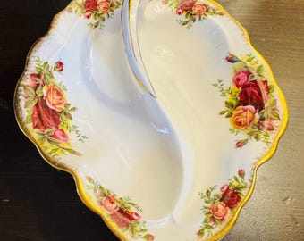 Royal Albert Old Country Roses Swirly Leaf 1st Quality Bone China