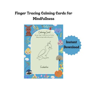 Tarjetas relajantes de temática australiana / Imprimible de mindfulness y regulación / Actividad de bienestar emocional para niños / Descarga digital en PDF