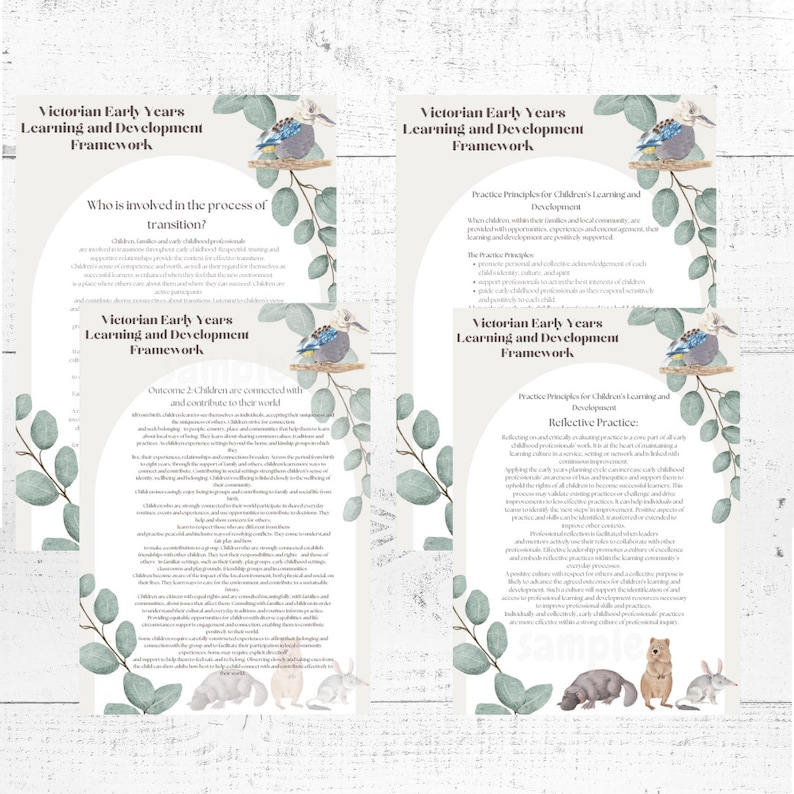 Victorian Early Years Learning and Development Framework VEYLDF Digital