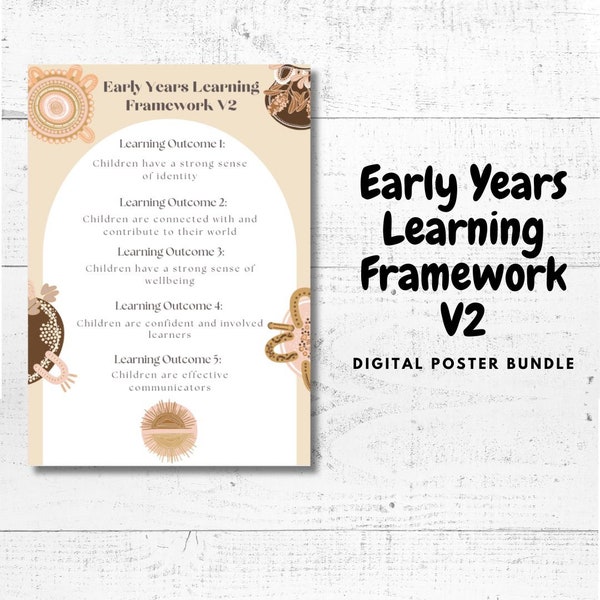 Early Years Learning Framework V2 EYLF Version 2 Digital Download Indigenous Aboriginal Print