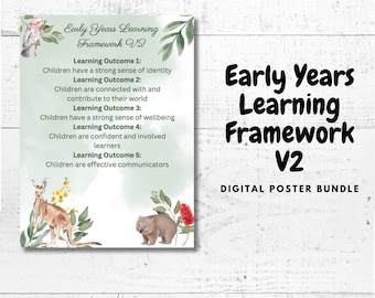 Early Years Learning Framework V2 EYLF Version 2 Digital Download Green Water Colour Eucalyptus Australia