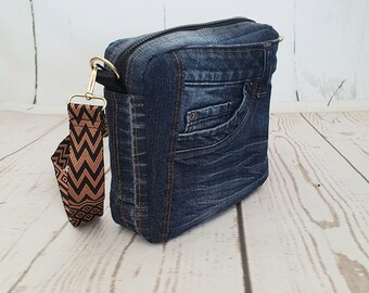 Jeanstasche, Umhängetasche, Jeans Upcycling